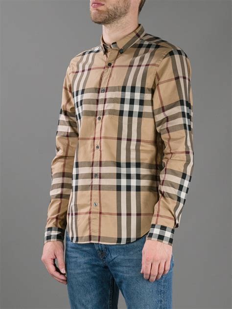 burberry brit for men shirts|designer shirt burberry for men.